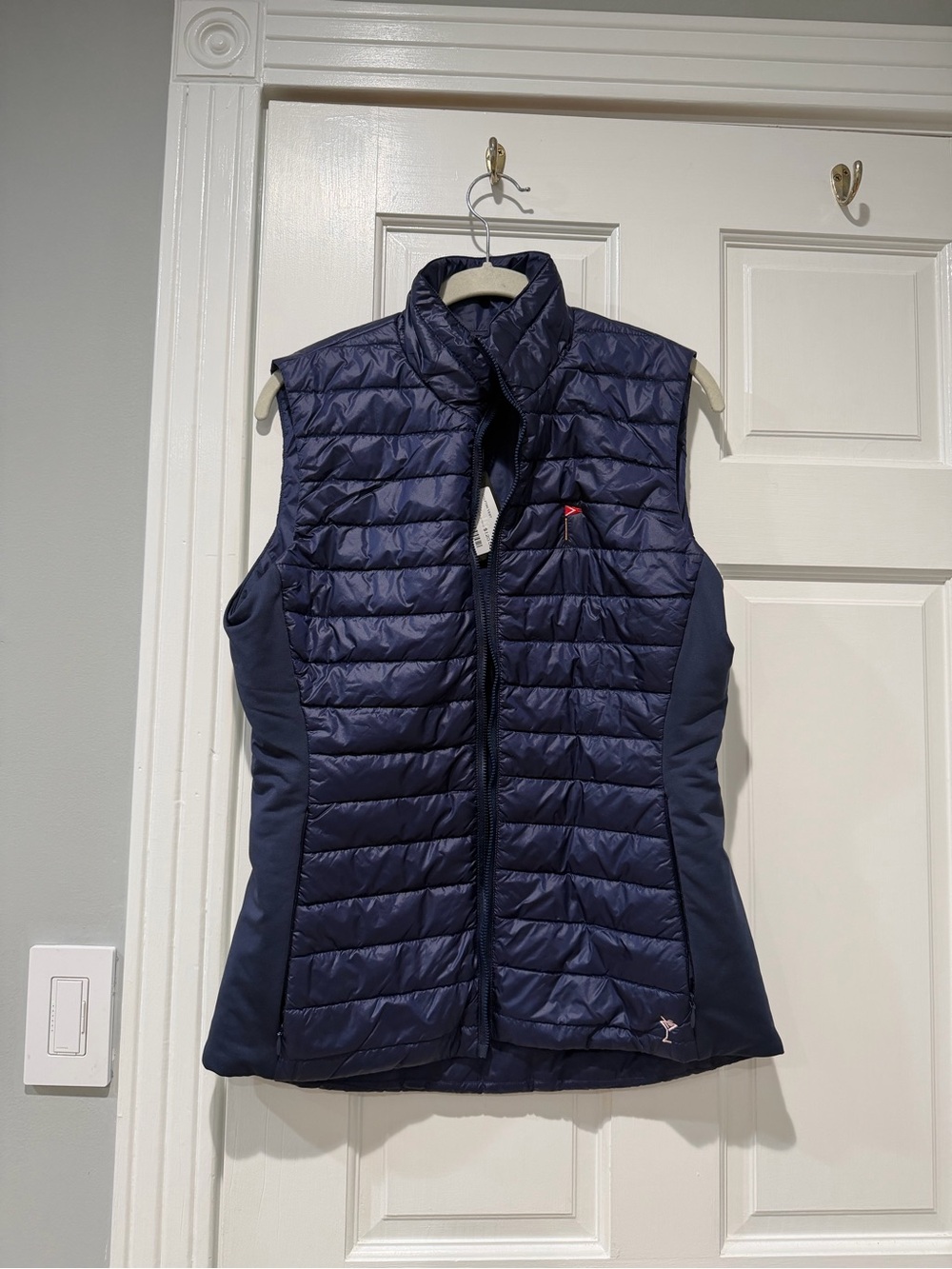 Women’s Navy Quilted Sleeveless Puffer Vest